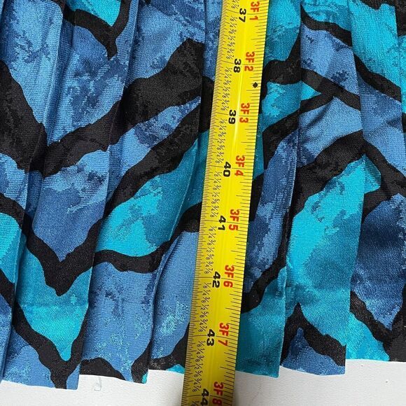 Umi Collections by Anne Crimmins Vintage Blue/Black Dress Size 10 - Picture 11 of 11